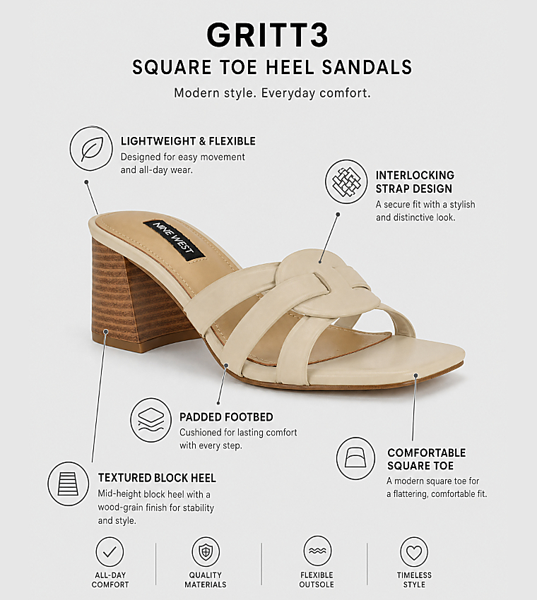 Nine West  Heels - Ivory Heels