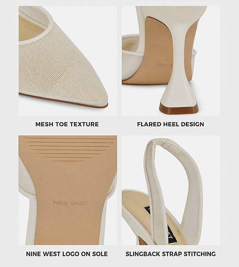 KANSYP Pointed Toe Slingback Pumps