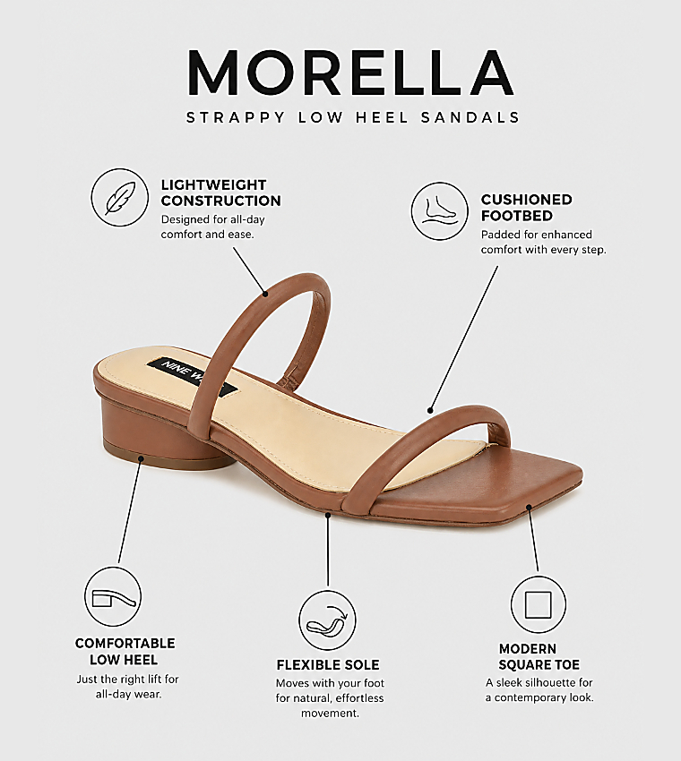 MORELLA Strappy Low Heel Sandals