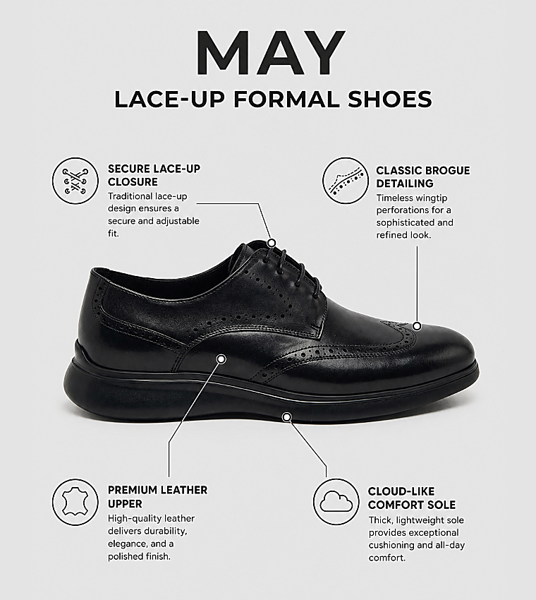 MAY Lace-Up Formal Shoes