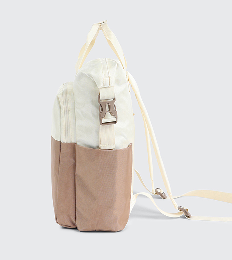 Colorblock Roll-Top Backpack