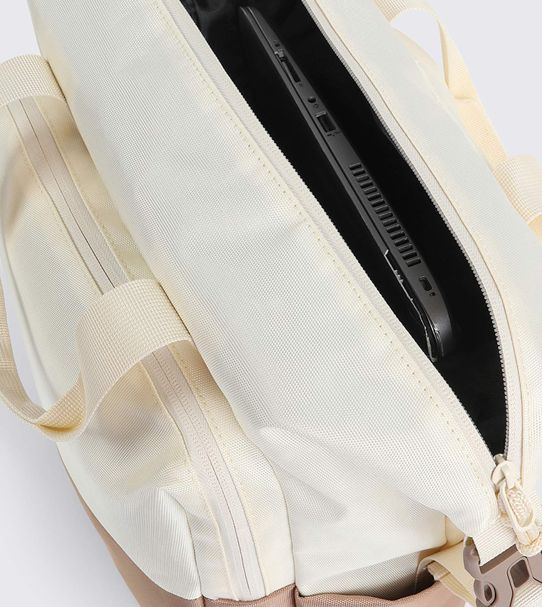 Colorblock Roll-Top Backpack