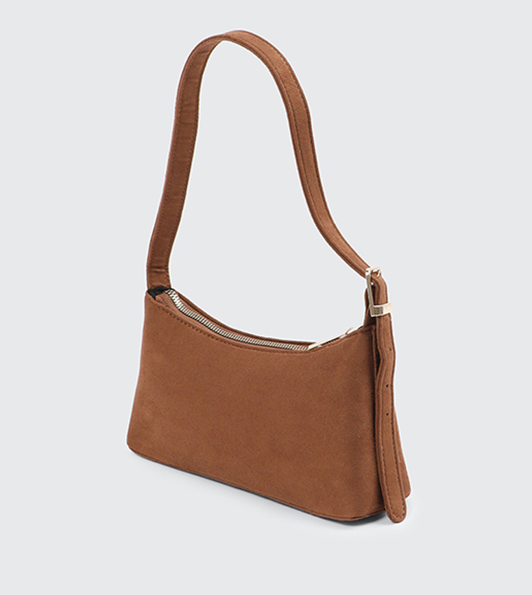 Textured Adjustable Strap Shoulder Bag