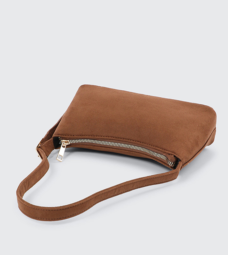 Textured Adjustable Strap Shoulder Bag