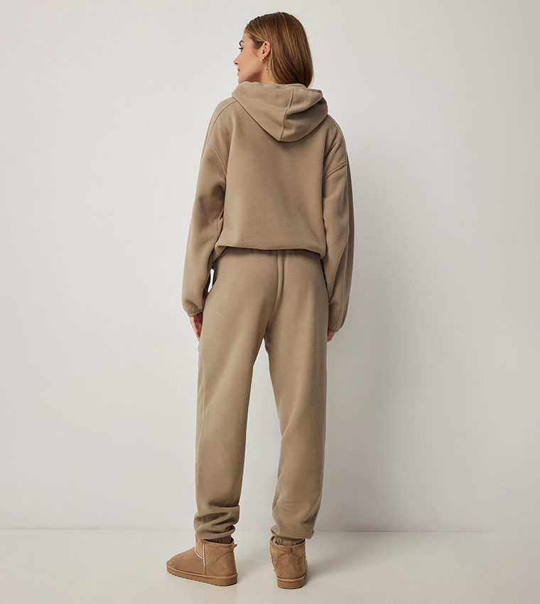 Solid Slouchy Fleece Joggers