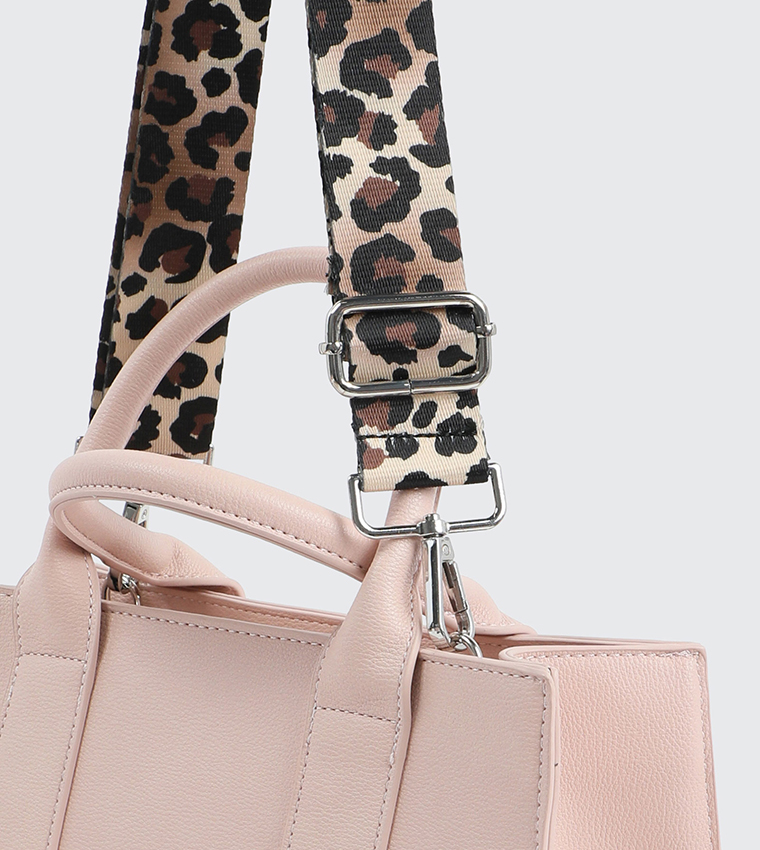 Animal Patterned Adjustable Crossbody Strap