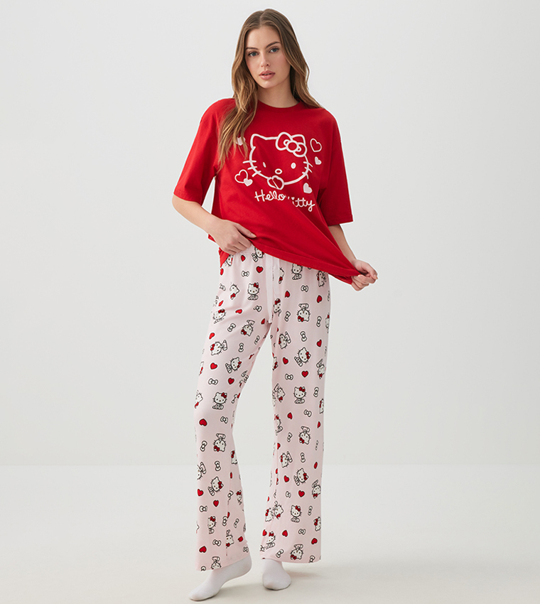 Hello Kitty Printed Super Soft Pyjama Pants