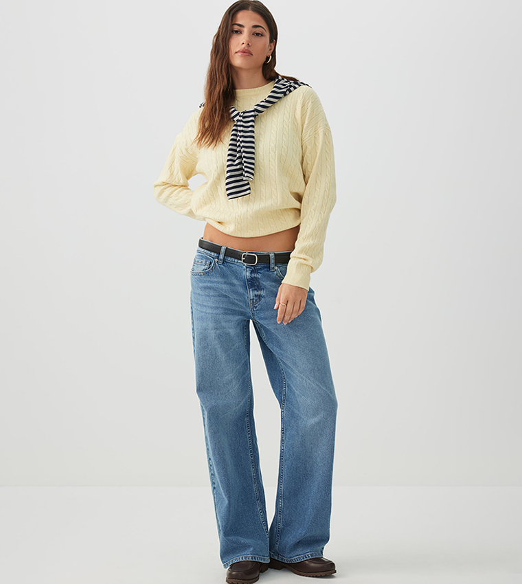 ERA Faded Mid Rise Straight Fit Jeans