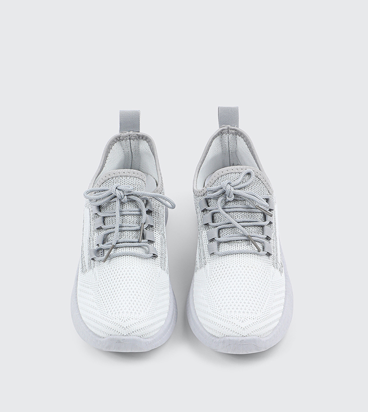 Knitted Lace Up Sneakers