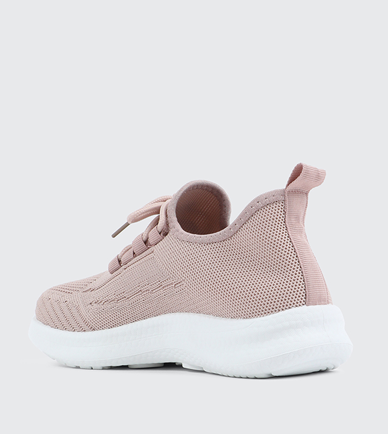 Knitted Lace Up Sneakers