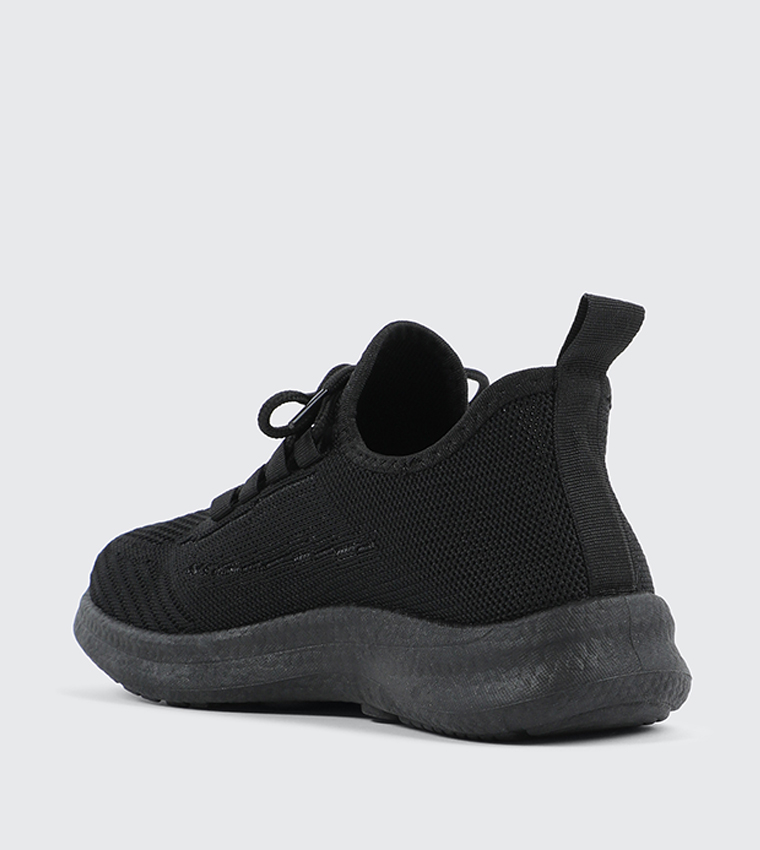 Knitted Lace Up Sneakers