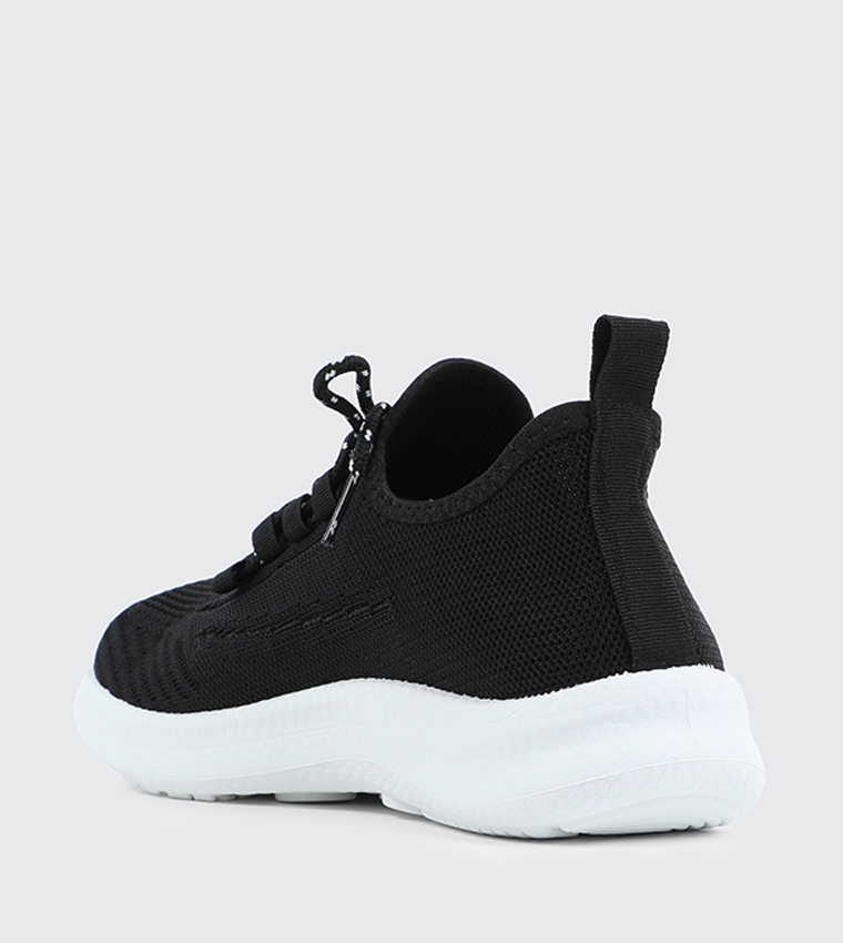 Knitted Lace Up Sneakers