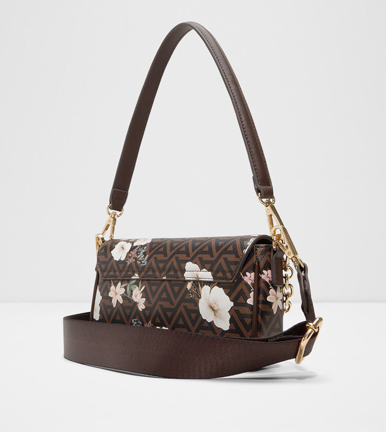 AUDETA Floral Twist Lock Shoulder Bag