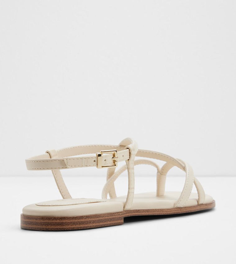 Aldo  Flat Sandals - Off White Flat Sandals