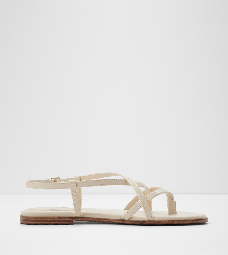 Aldo  Flat Sandals - Off White Flat Sandals