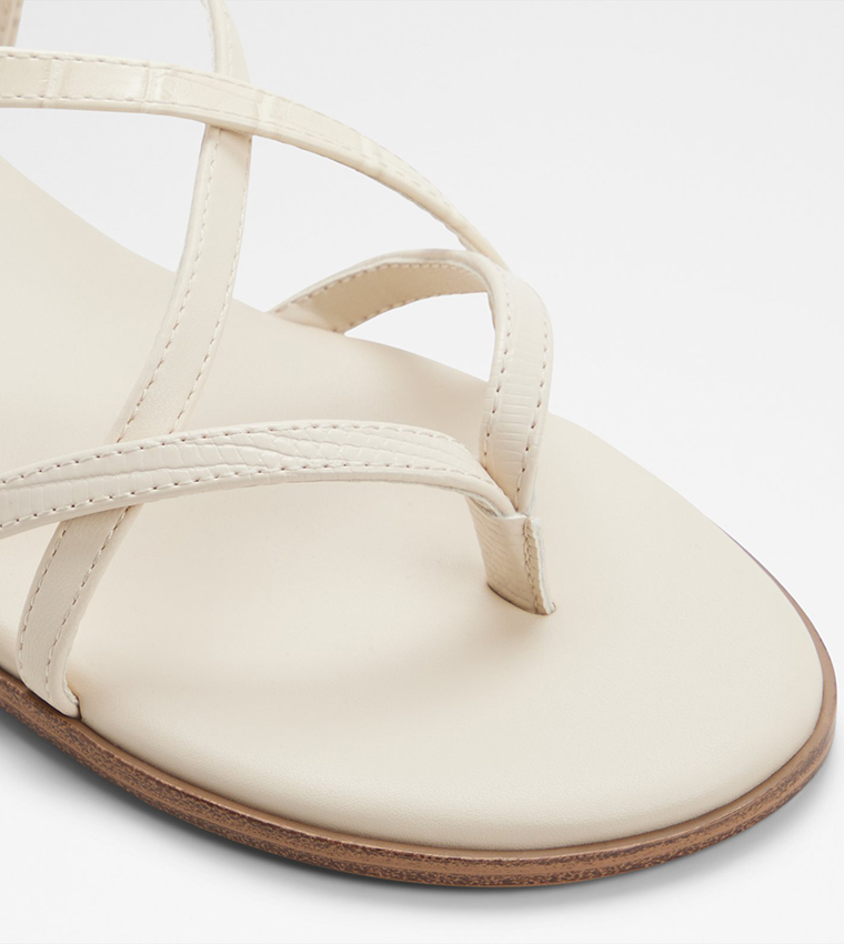 Aldo  Flat Sandals - Off White Flat Sandals