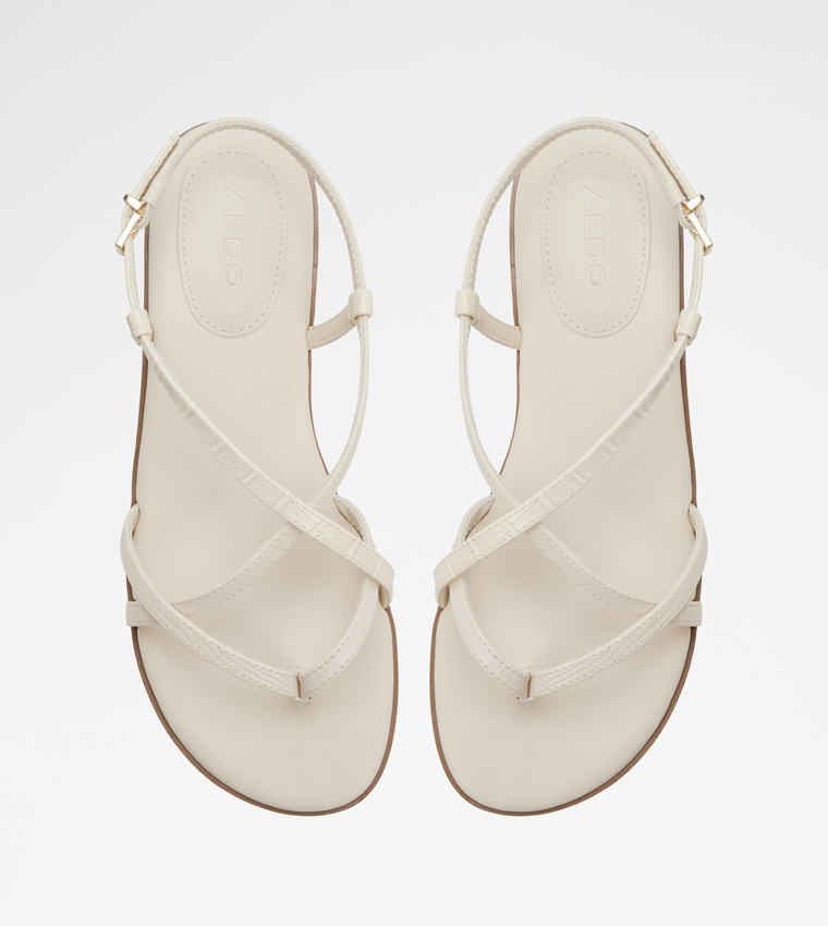 Aldo  Flat Sandals - Off White Flat Sandals