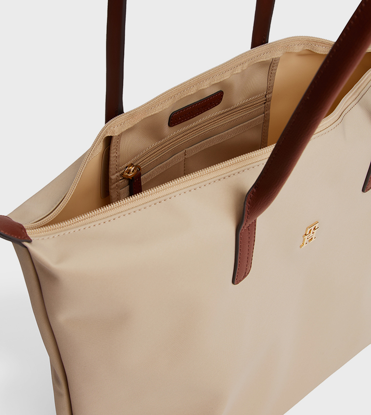 Popette Logo Detail Tote Bag