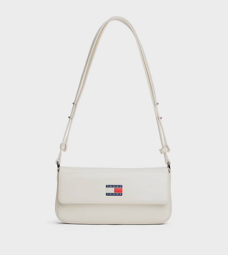 Logo Detail Flap Crossbody Bag