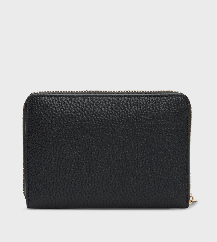 Logo Detail Zip-Around Wallet