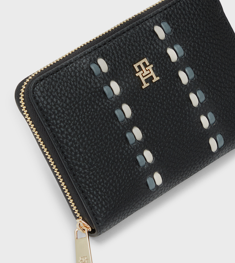 Logo Detail Zip-Around Wallet