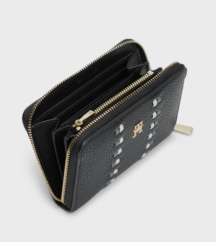 Logo Detail Zip-Around Wallet