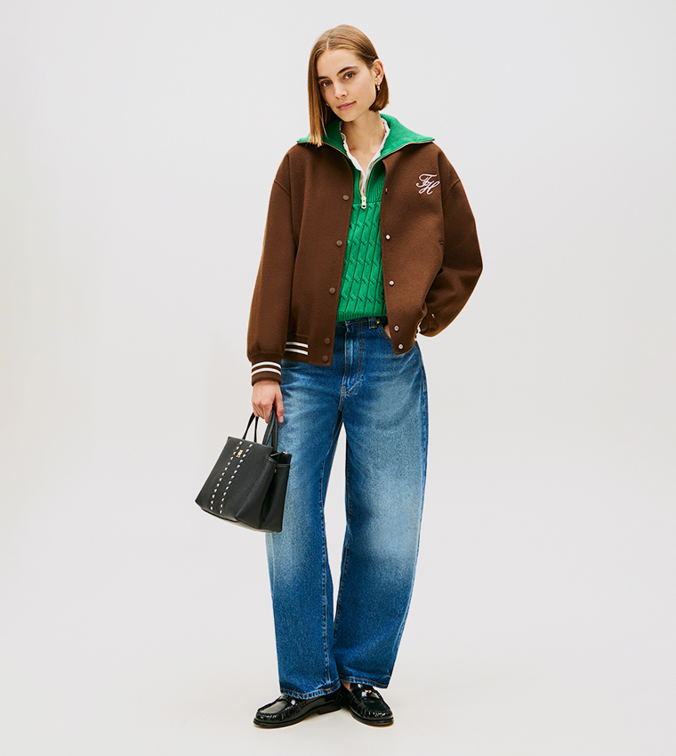 Textured Mini Satchel Bag