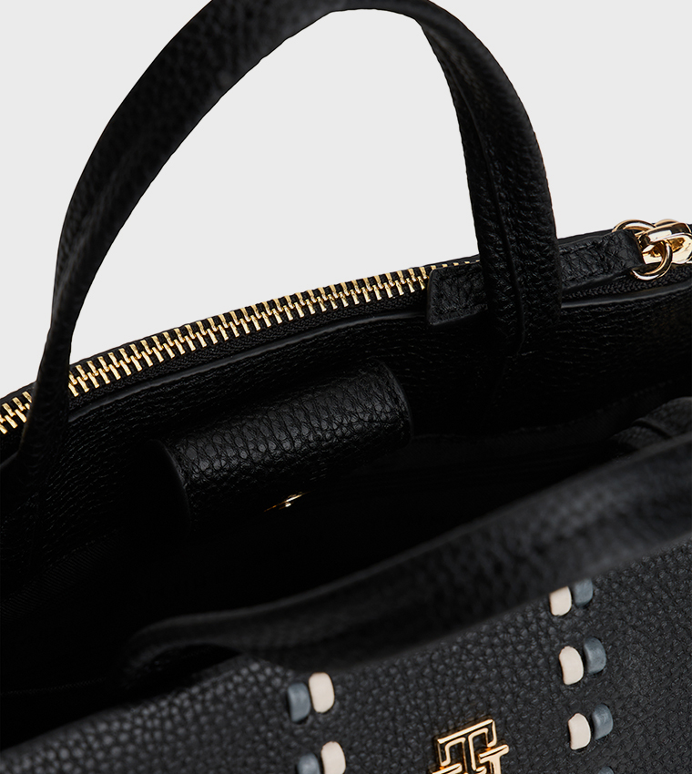 Textured Mini Satchel Bag