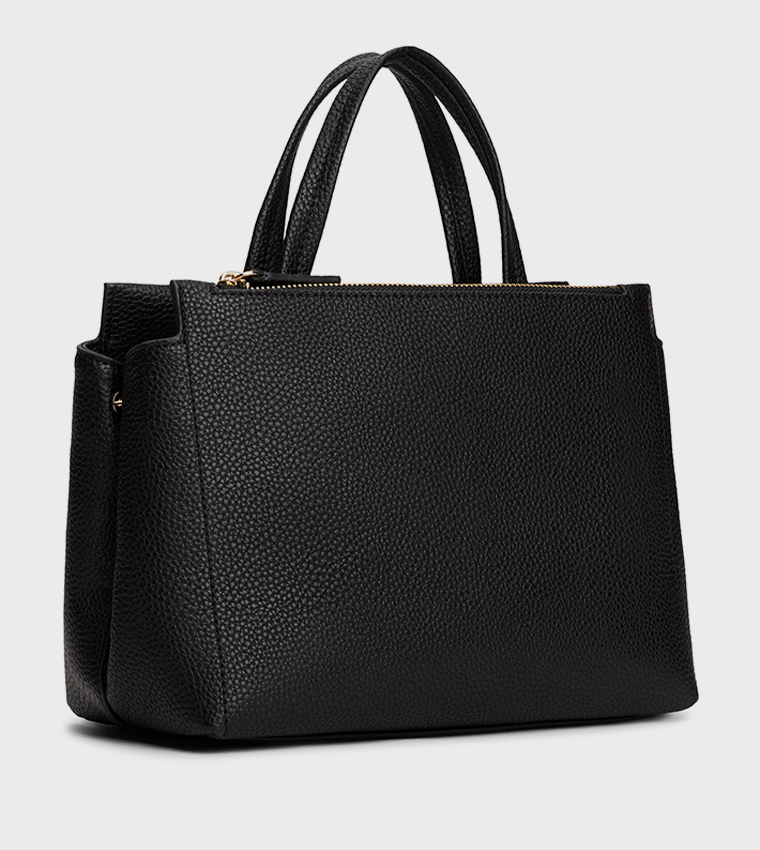 Textured Mini Satchel Bag