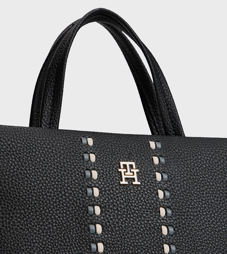 Textured Mini Satchel Bag