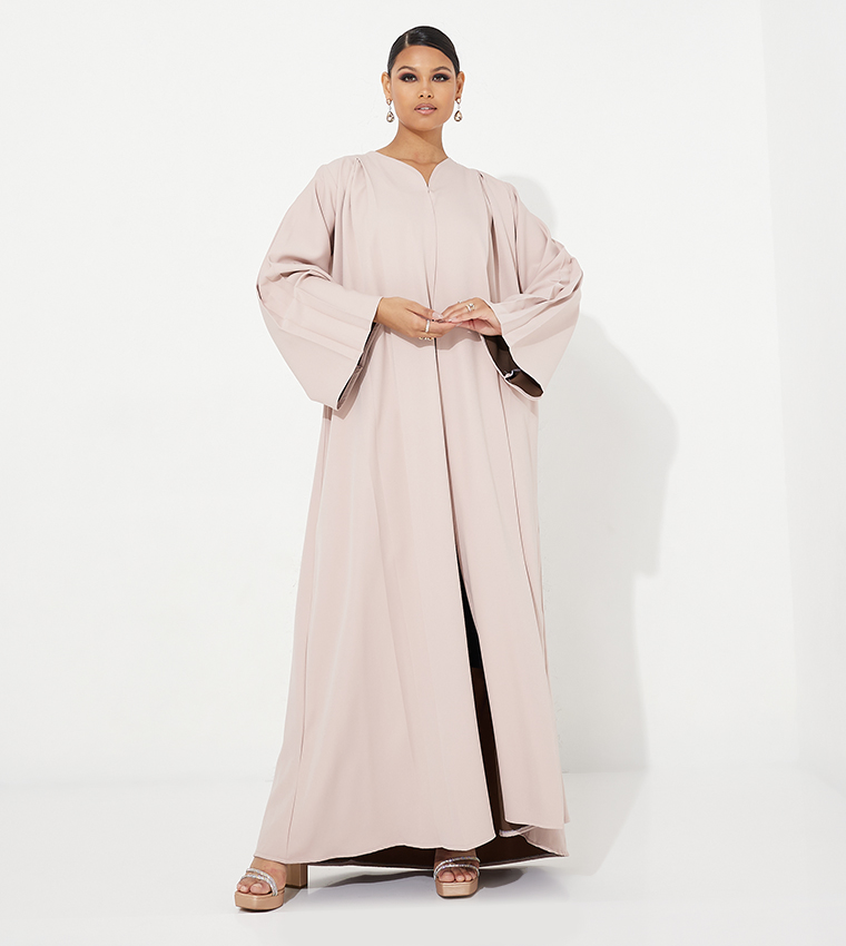 العيون للعبايات  عباية - وردي Abayas