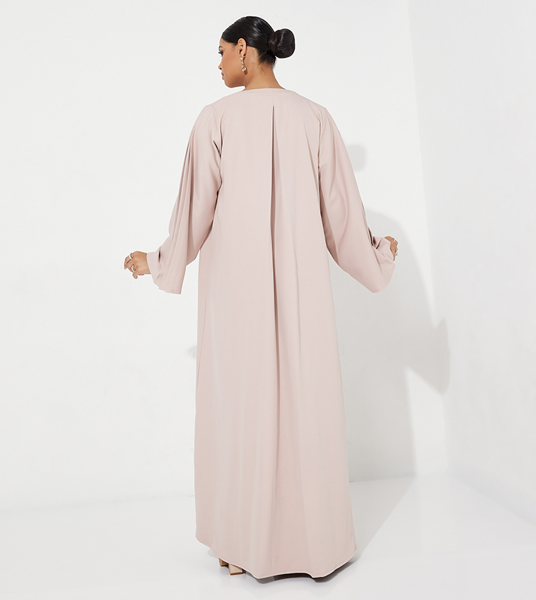 العيون للعبايات  عباية - وردي Abayas