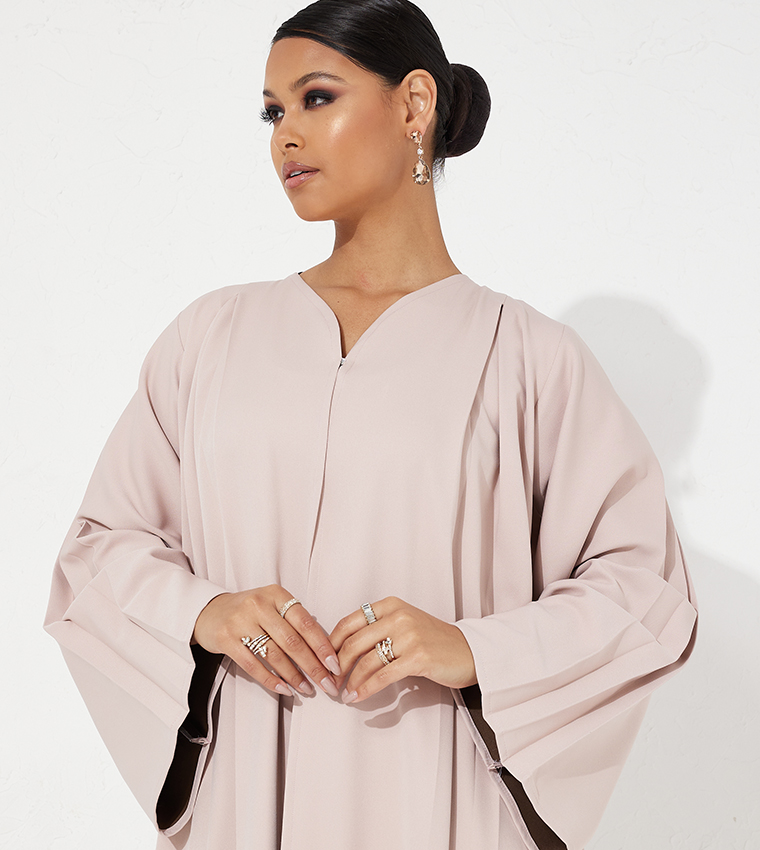 العيون للعبايات  عباية - وردي Abayas