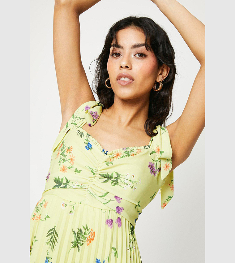 open lace back dress Floral Oasis Midi Dress – KIZI Apparels main image 1