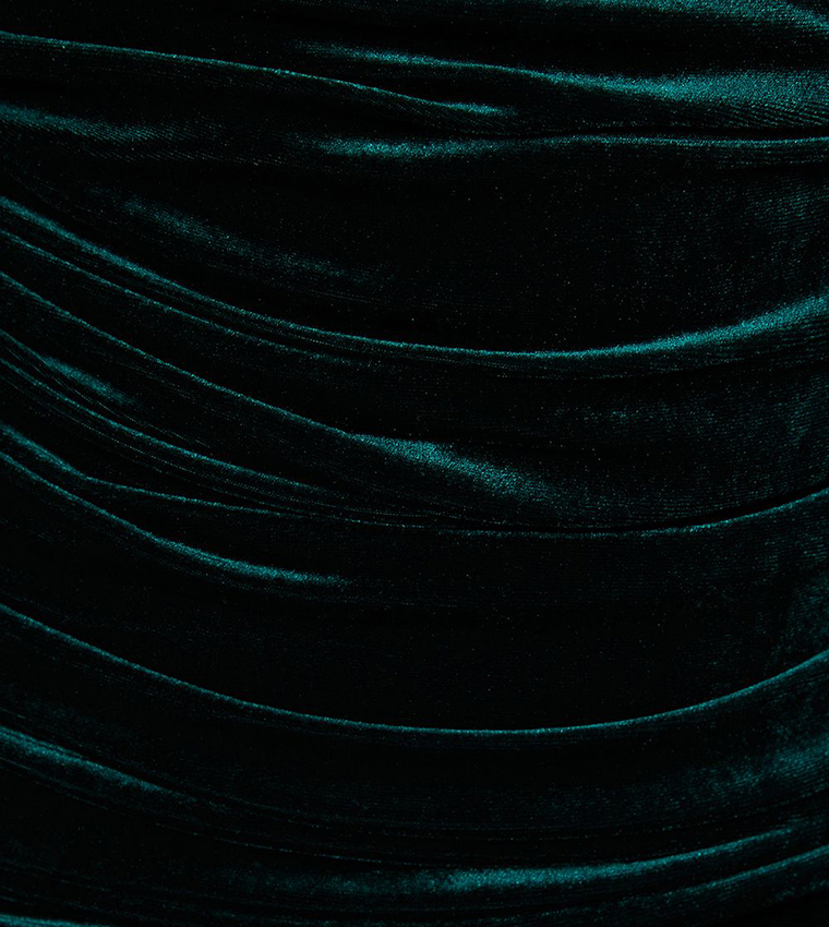 Velvet Long Sleeves Mini Dress