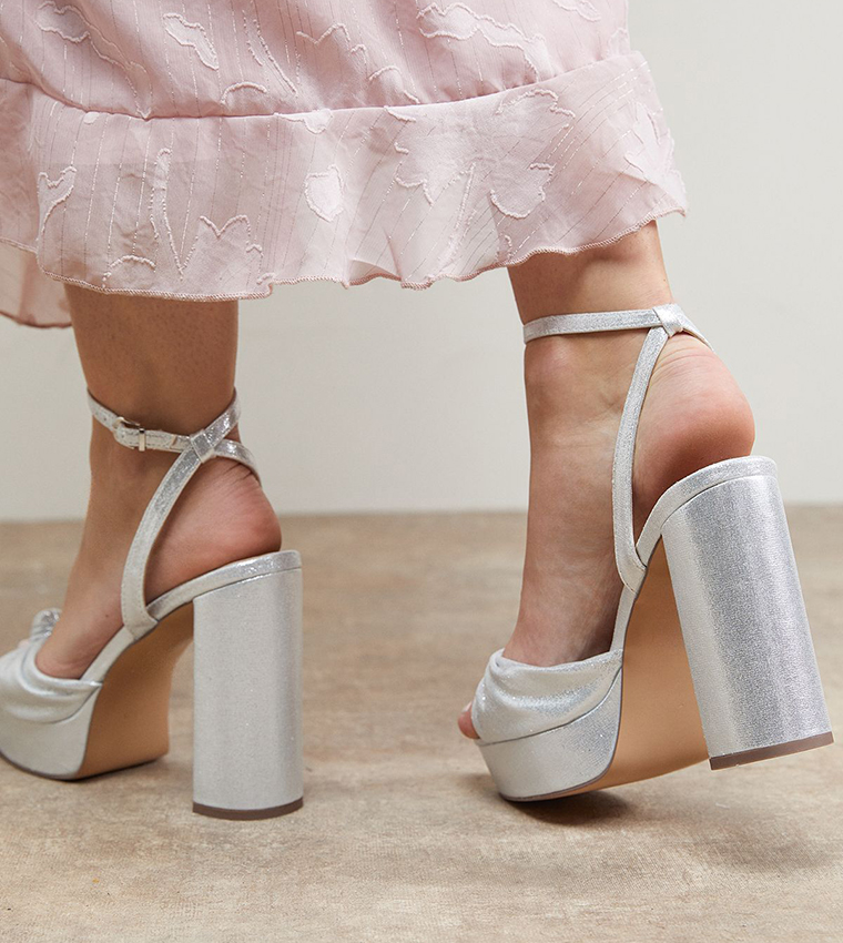 Oasis  Heels - Silver Heels