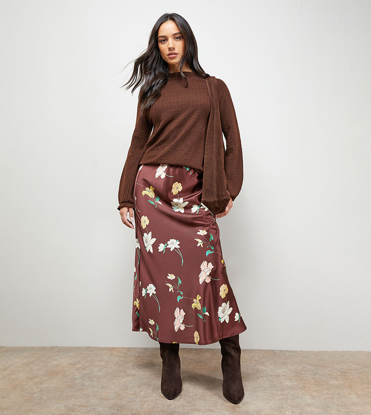 اويسيس   سترات بياقة دائرية - بني  Round Neck Sweaters