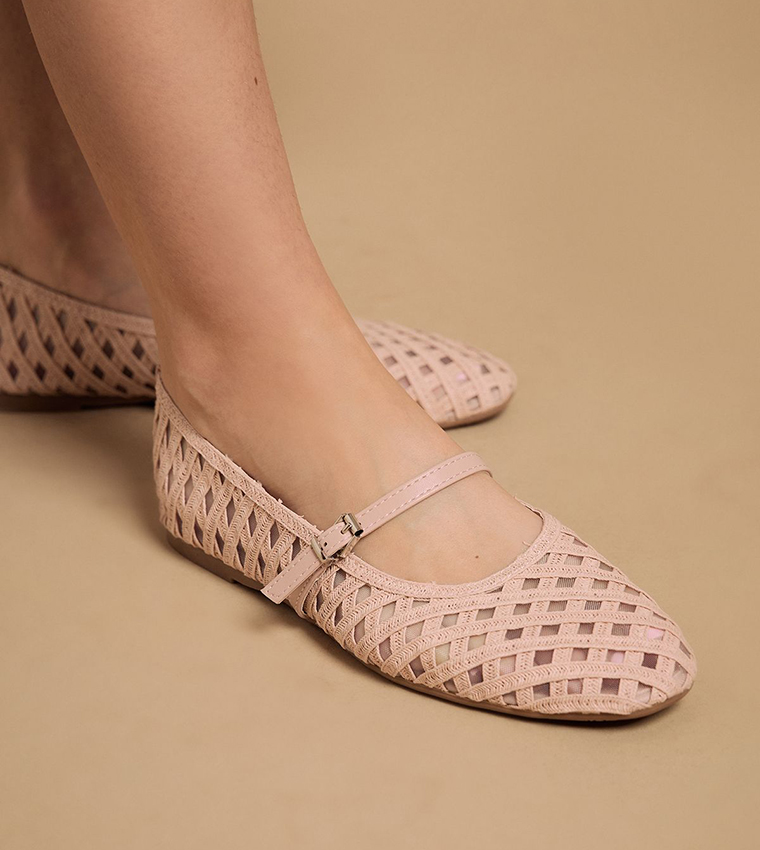 Bonnie Textile Woven Mary Jane Shoes