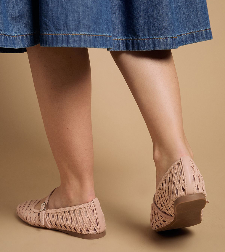 Bonnie Textile Woven Mary Jane Shoes