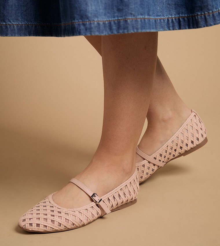 Bonnie Textile Woven Mary Jane Shoes