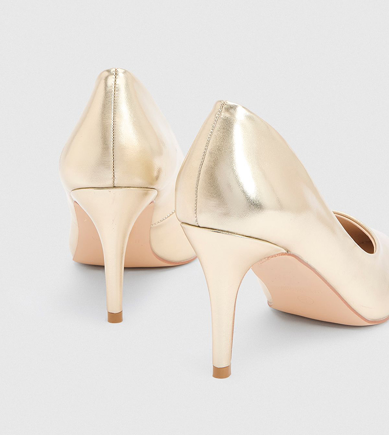 Keira Faux Metallic Leather Pumps