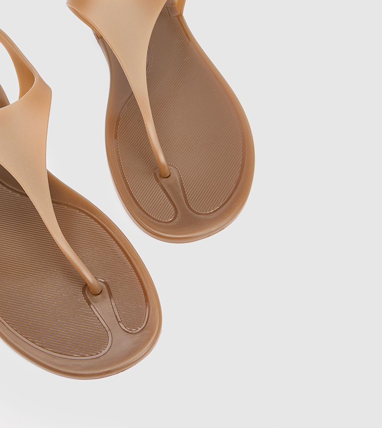 Patricia Jelly Slingback Toe Post Flat Sandals