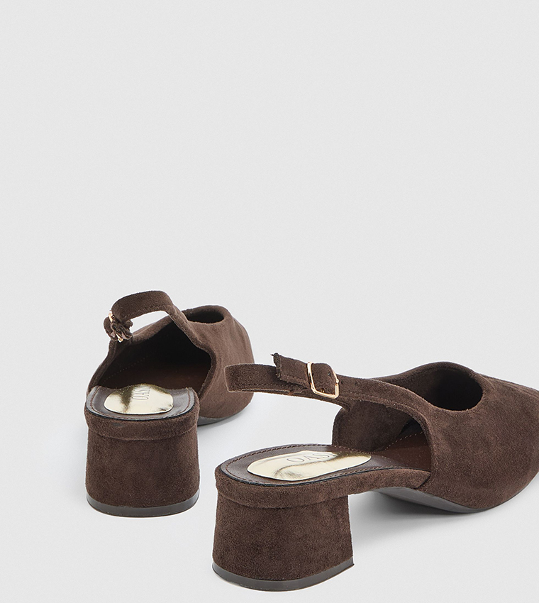 Willow Faux Suede Slingback Pumps