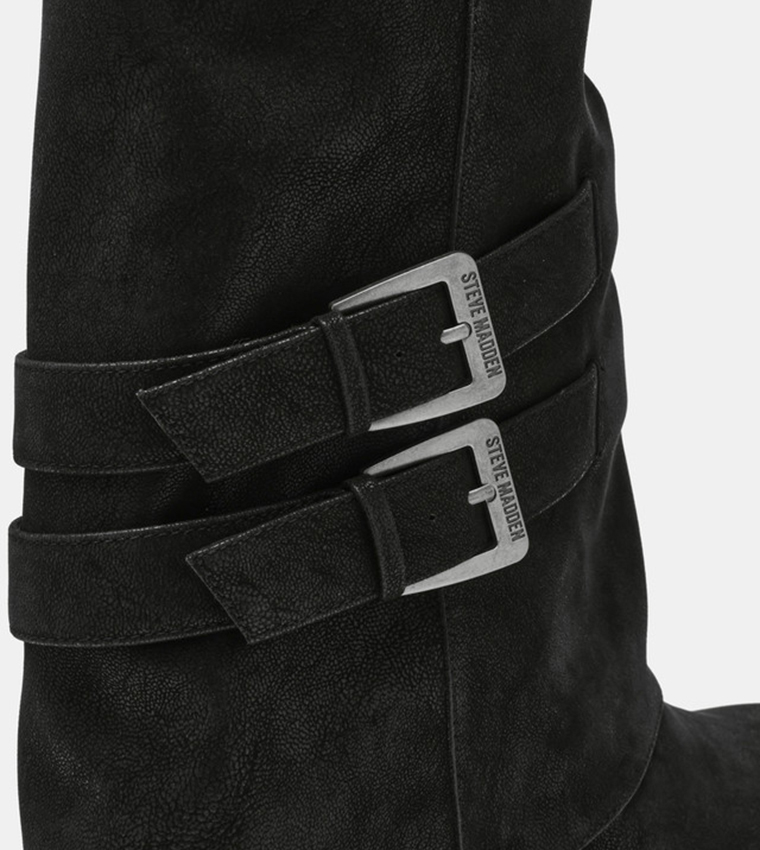 BARRAGE Distressed Knee-High Boots