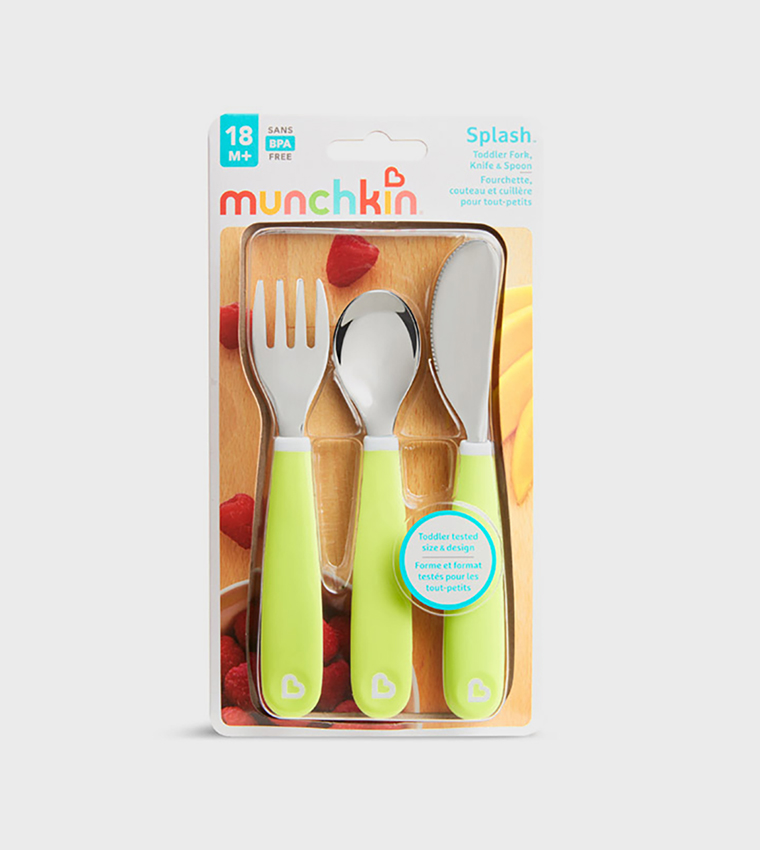 3-Piece Splash™ Toddler Fork, Knife & Spoon Set