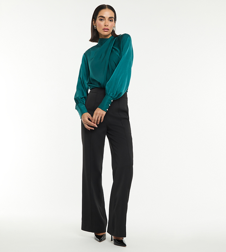 بي سي بي جي  توبات كاجوال  - أخضر غامق  Casual Tops
