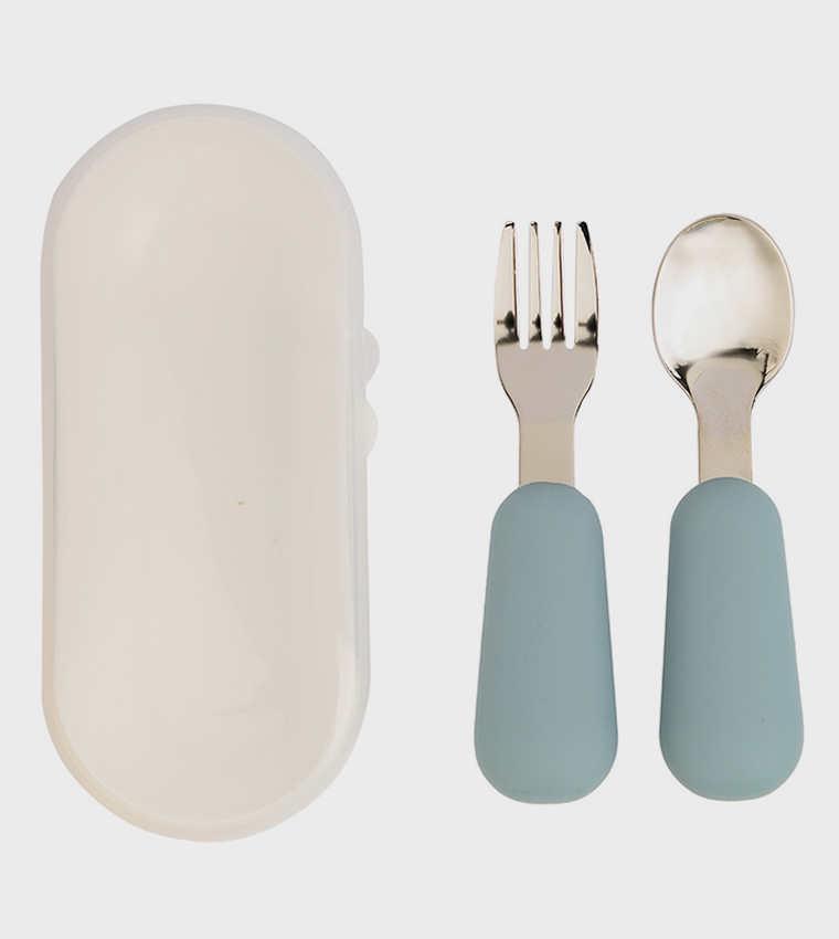 Stainless Steel Cutlery Set with Spoon and Fork with Travel Case