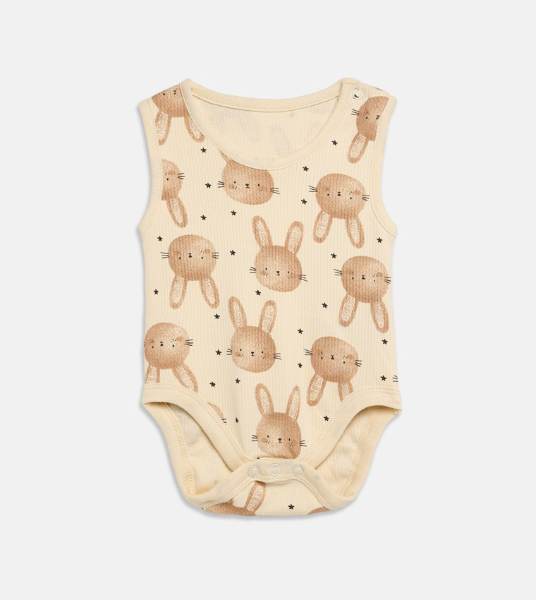 5-Pack Printed Sleeveless Bodysuits