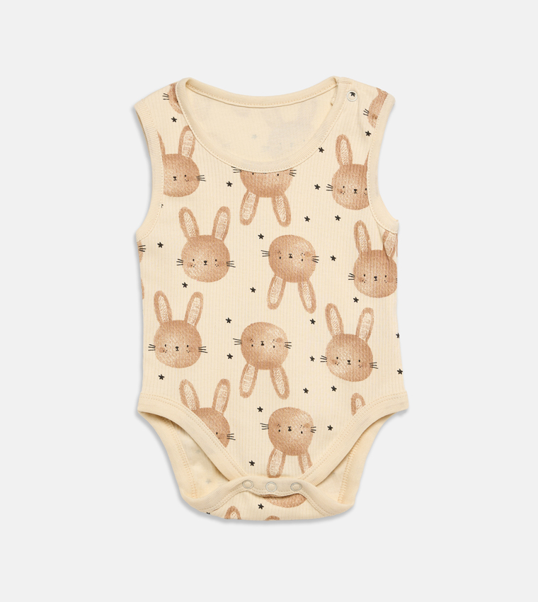 5-Pack Printed Sleeveless Bodysuits