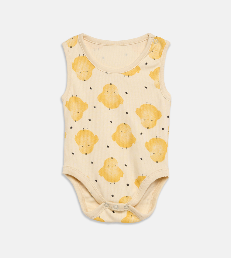 5-Pack Printed Sleeveless Bodysuits